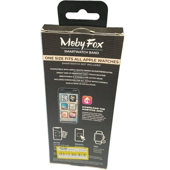 MobyFox Blue Breeze Smart Watch Band 38-45mm for Apple Watch One Size New - Picture 5 of 10